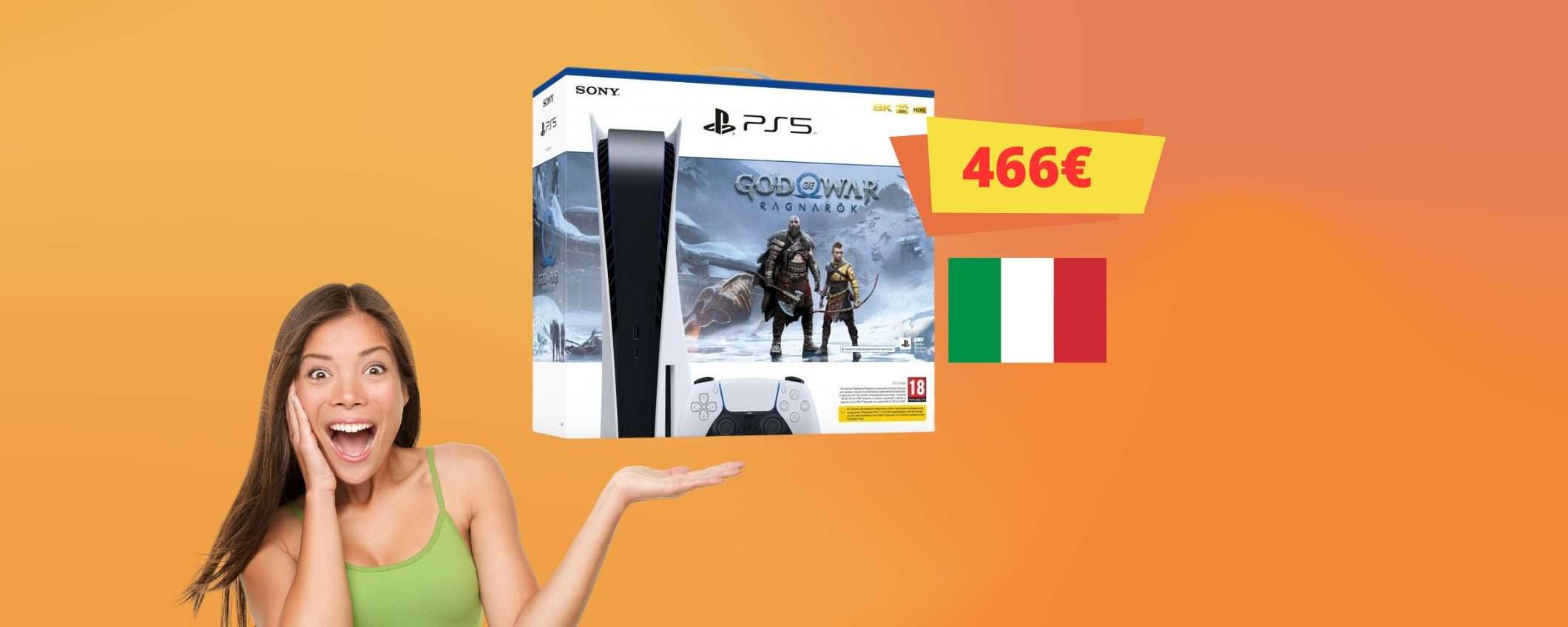 PlayStation 5 con God of War: prezzo MAI VISTO, follia su eBay (-153€)