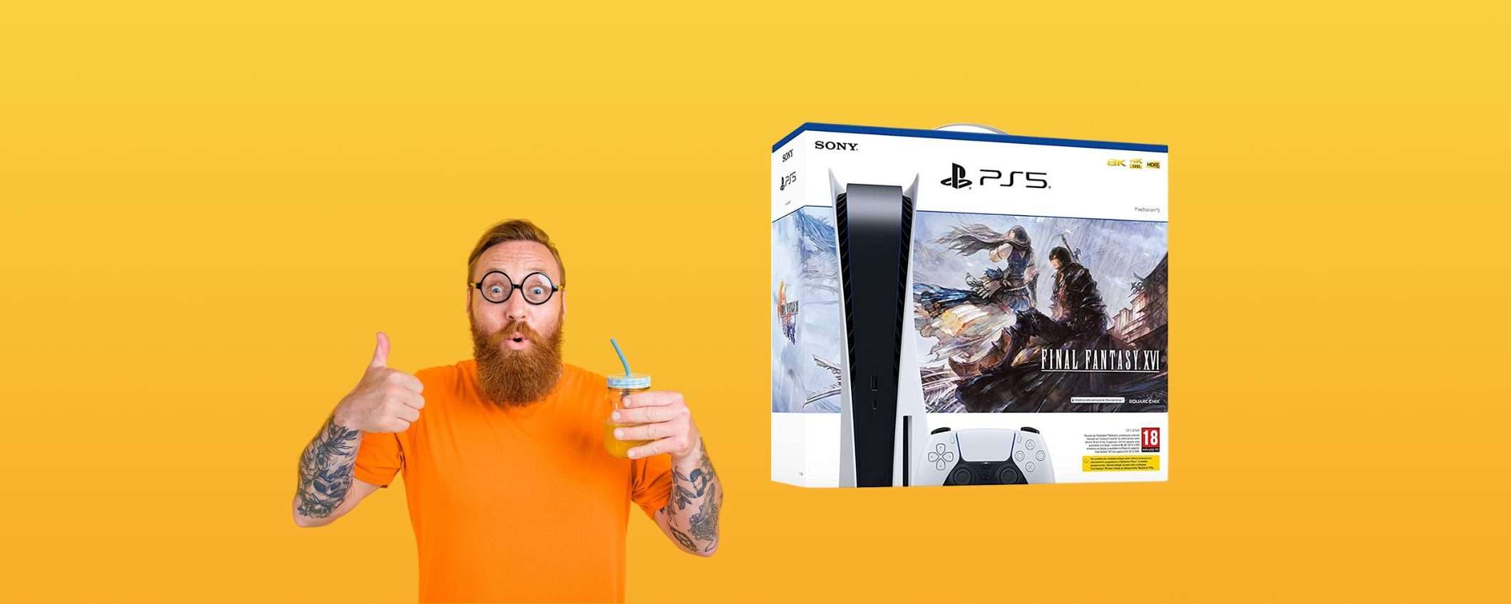 Il bundle PS5 con Final Fantasy 16 è in preordine su Amazon