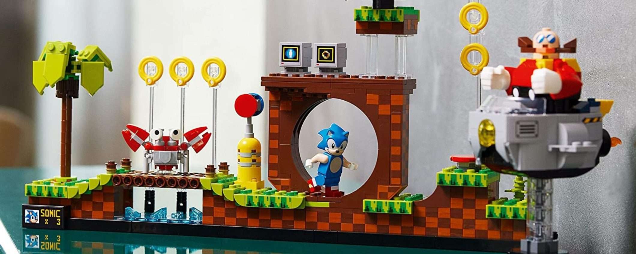 Set LEGO Sonic in offerta: ricostruisci la Green Hill Zone