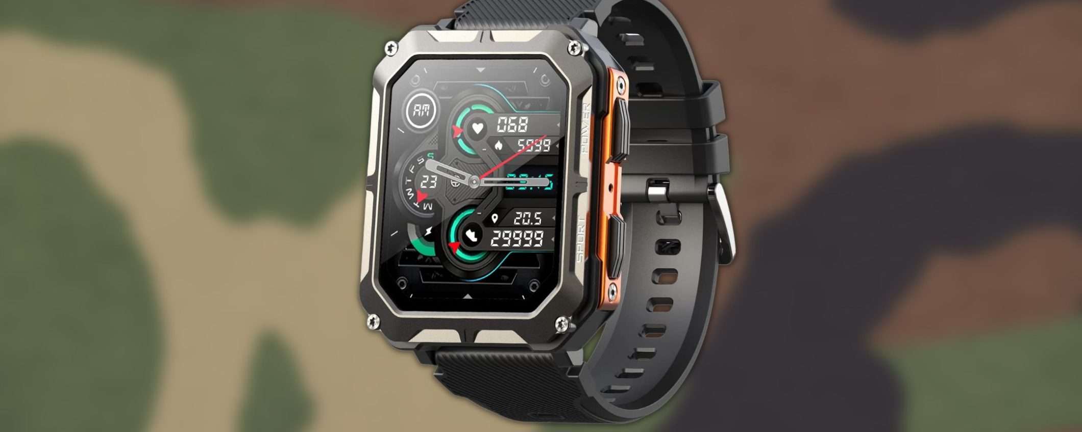 Smartwatch uomo militare: stile e funzionalità a soli 35 euro