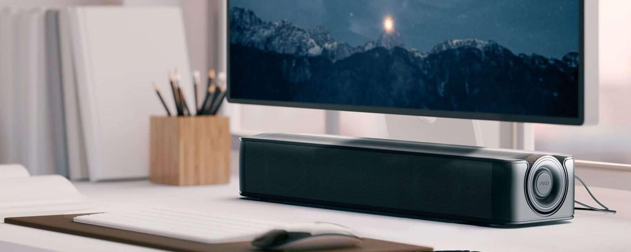 Questa soundbar da scrivania ti sorprenderà: a cominciare dal prezzo