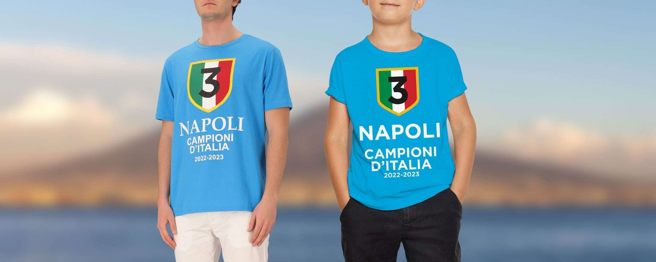 T-Shirt Napoli Campione d'Italia: con l'offerta eBay festeggi alla grande