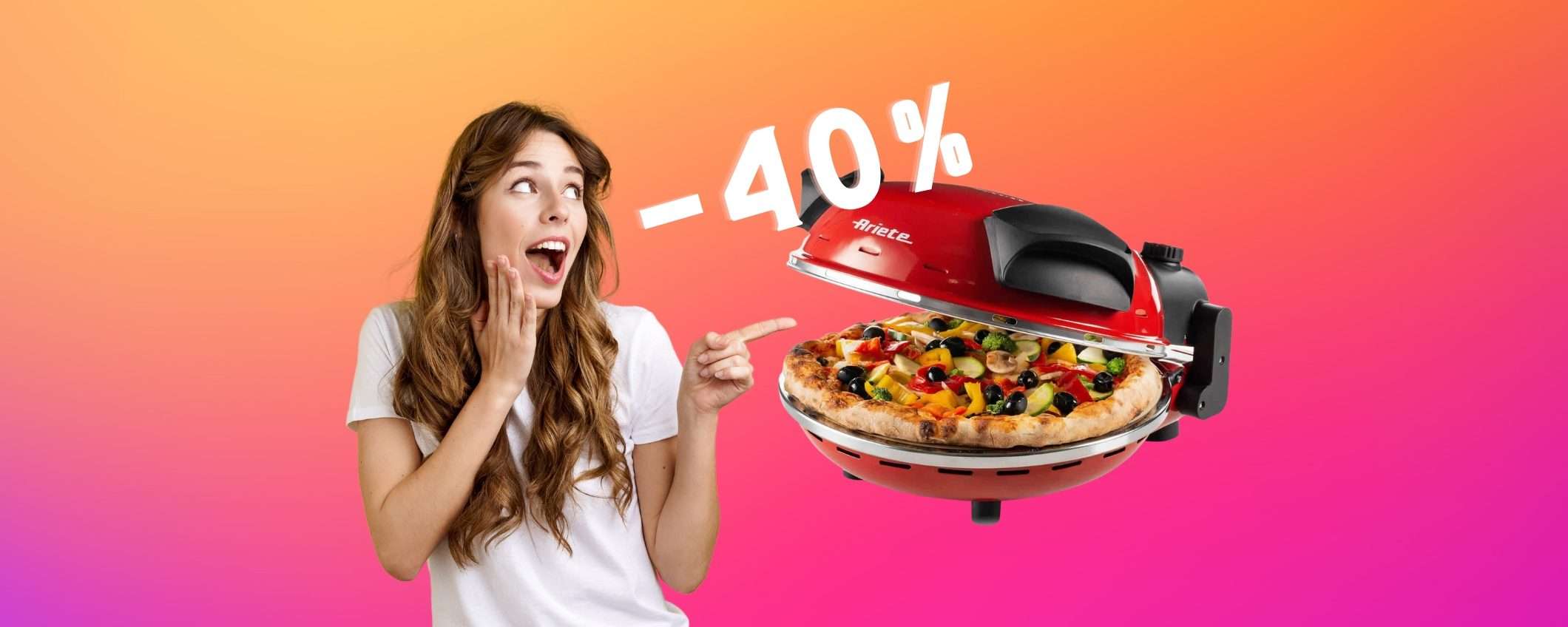 Ariete 909: la pizza in 4 minuti buona come in un forno a legna (-40%)