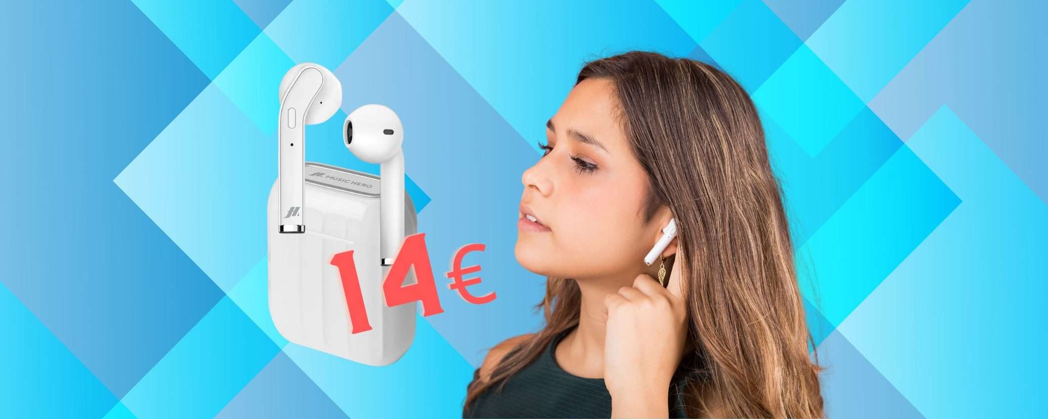 BOMBA Amazon: oggi bastano 14€ per questi auricolari wireless (-62%)