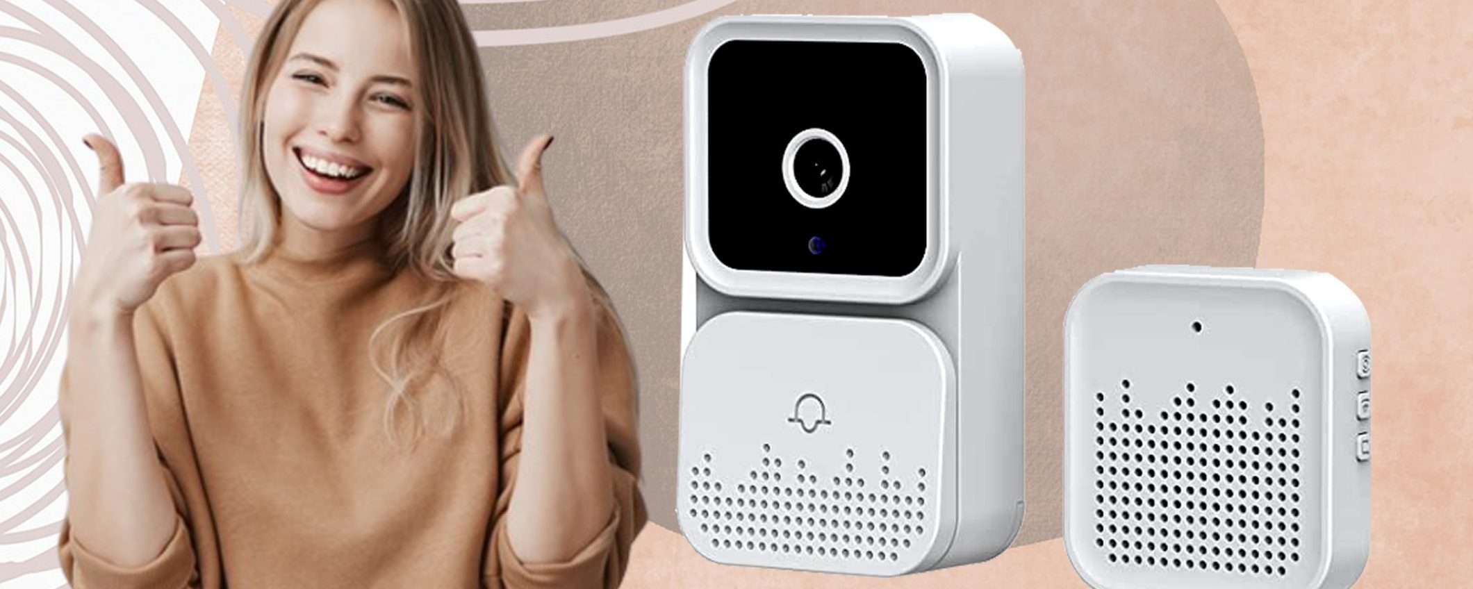 Campanello con telecamera smart a METÀ prezzo (codice sconto Amazon)