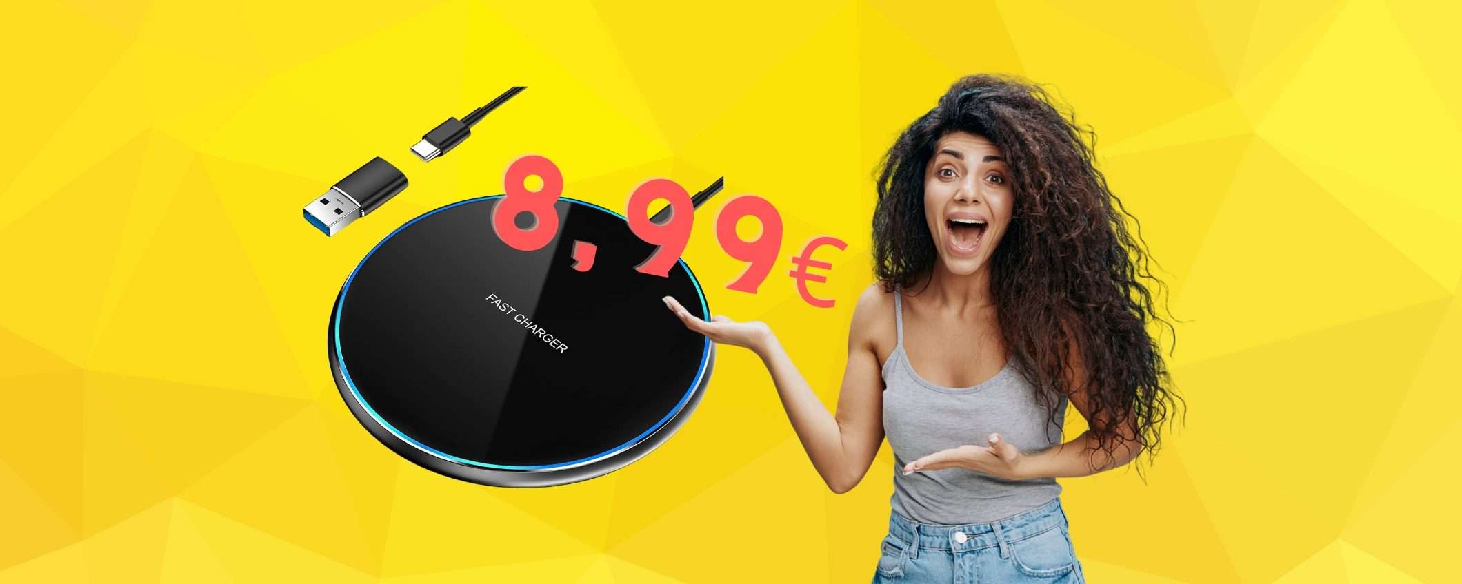 Caricatore wireless da 15W a MENO di 9€, FOLLIA di Amazon