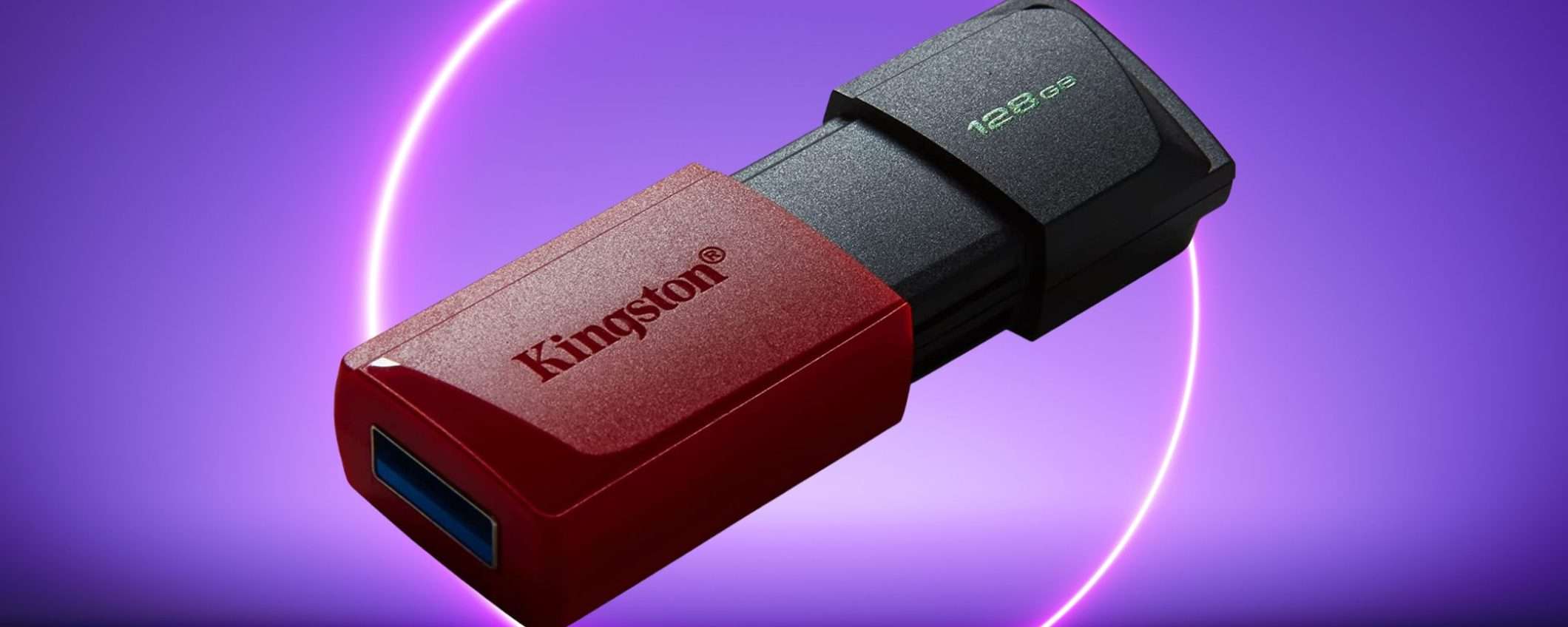 Kingston SFONDA Amazon: 128GB di chiavetta velocissima a 8€, follia pura