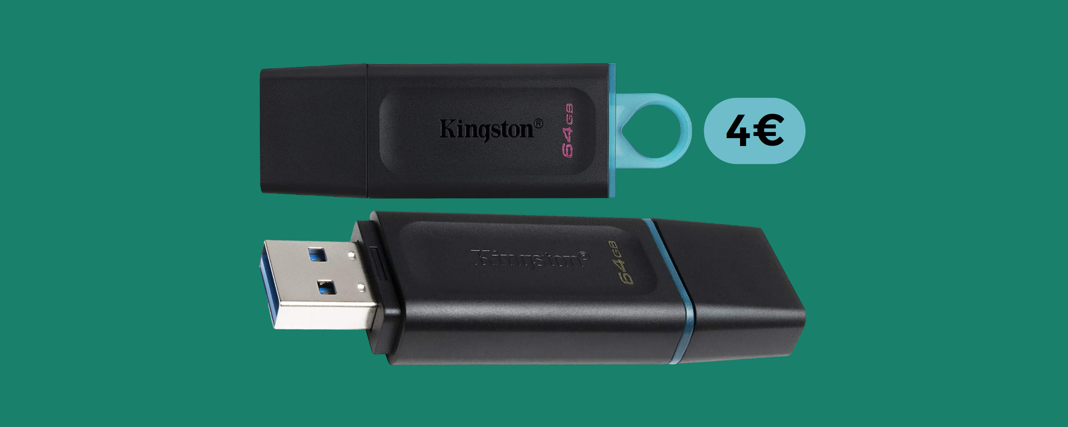 Chiavetta USB 64GB al prezzo più basso di sempre: già tua con soli 4€