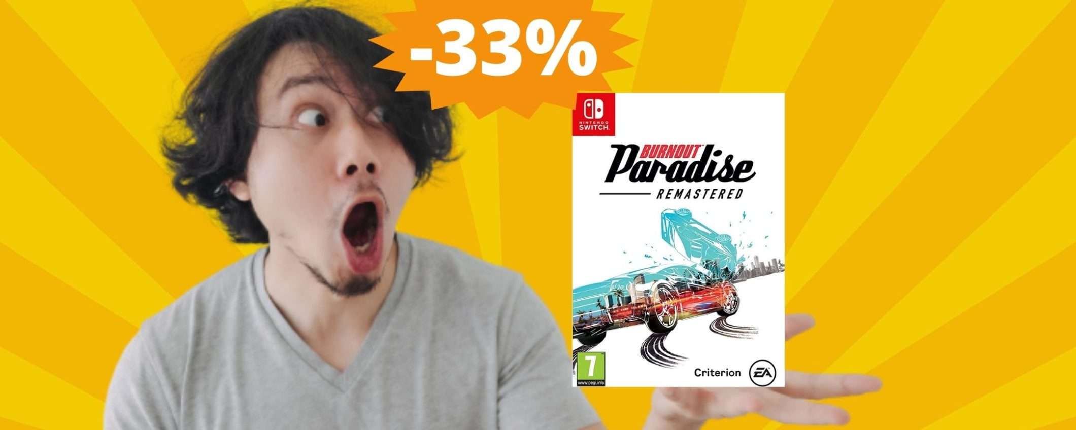 Burnout Paradise Nintendo Switch: super sconto del 33% su Amazon