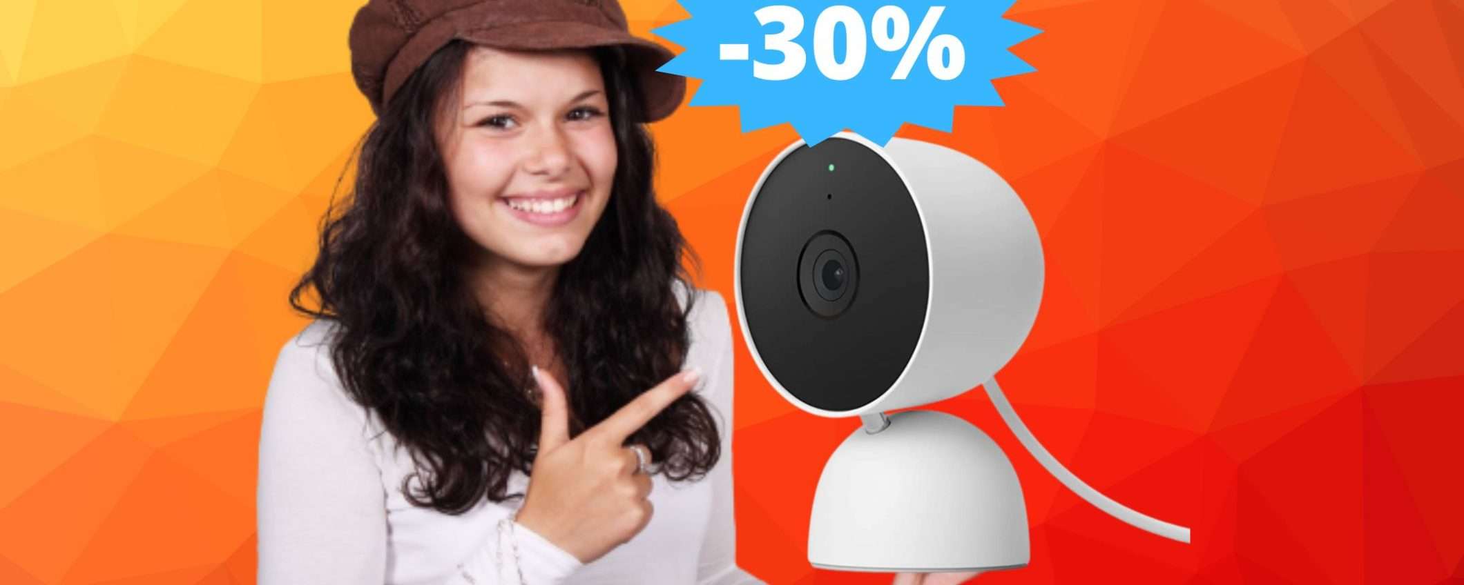 Google Nest Cam: super sconto del 30% su Amazon