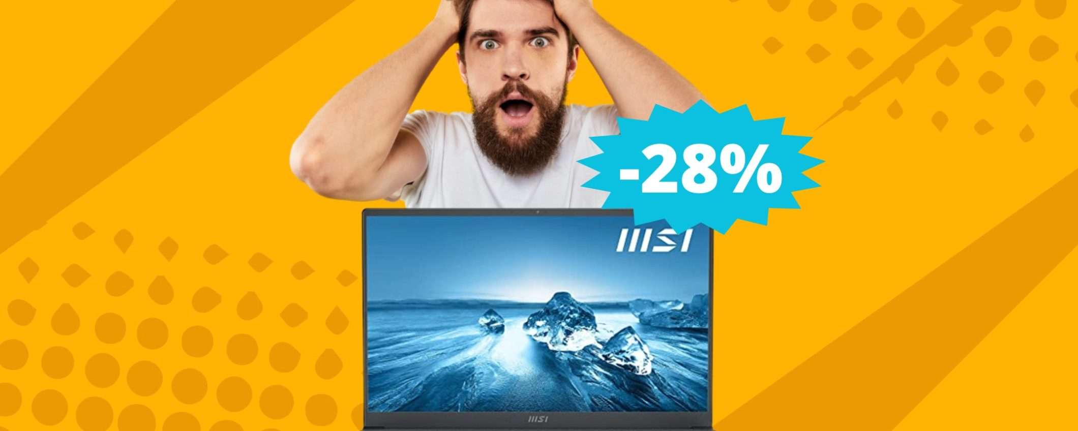 MSI Prestige 15: sconto FOLLE di 500 euro su Amazon