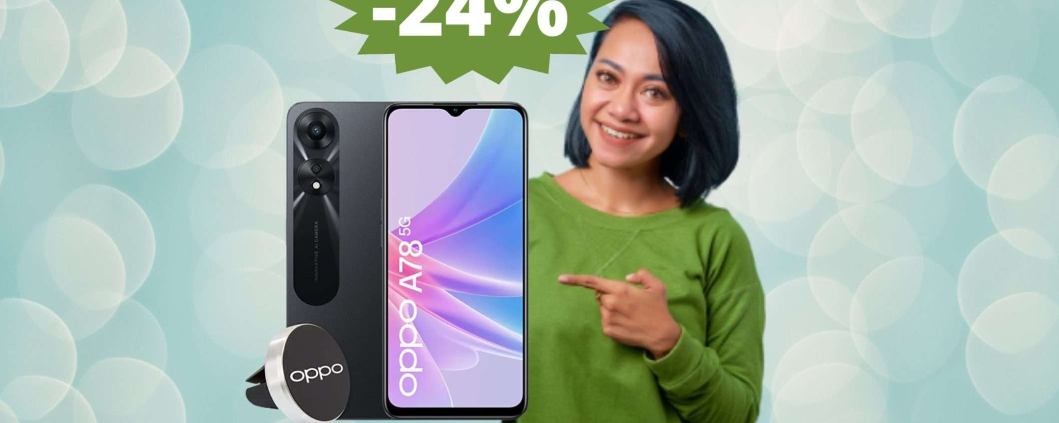 OPPO A78: per chi vuole dispositivo affidabile, ma economico (-24%)