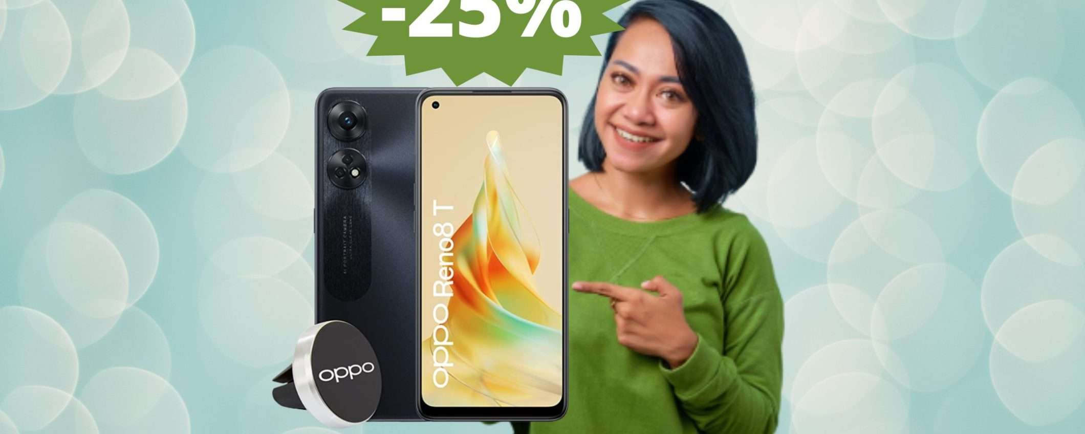 OPPO Reno8 T: esclusiva Amazon in super sconto