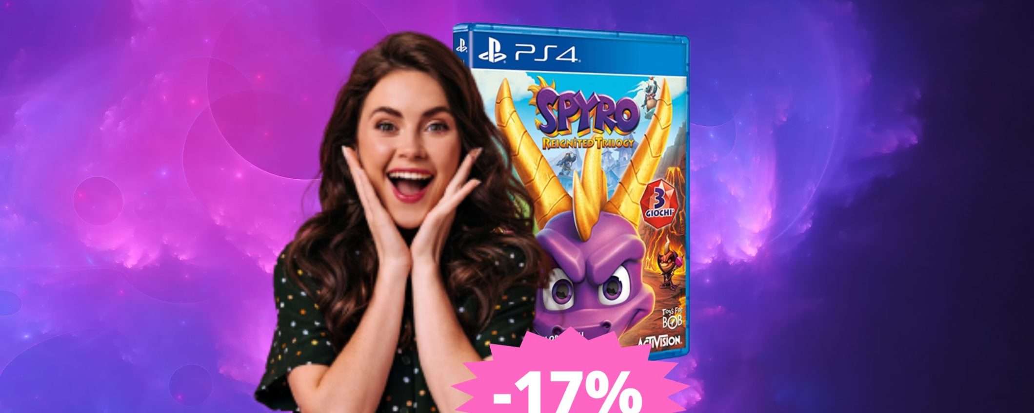 Spyro PS4: la nostalgica trilogia in sconto su Amazon