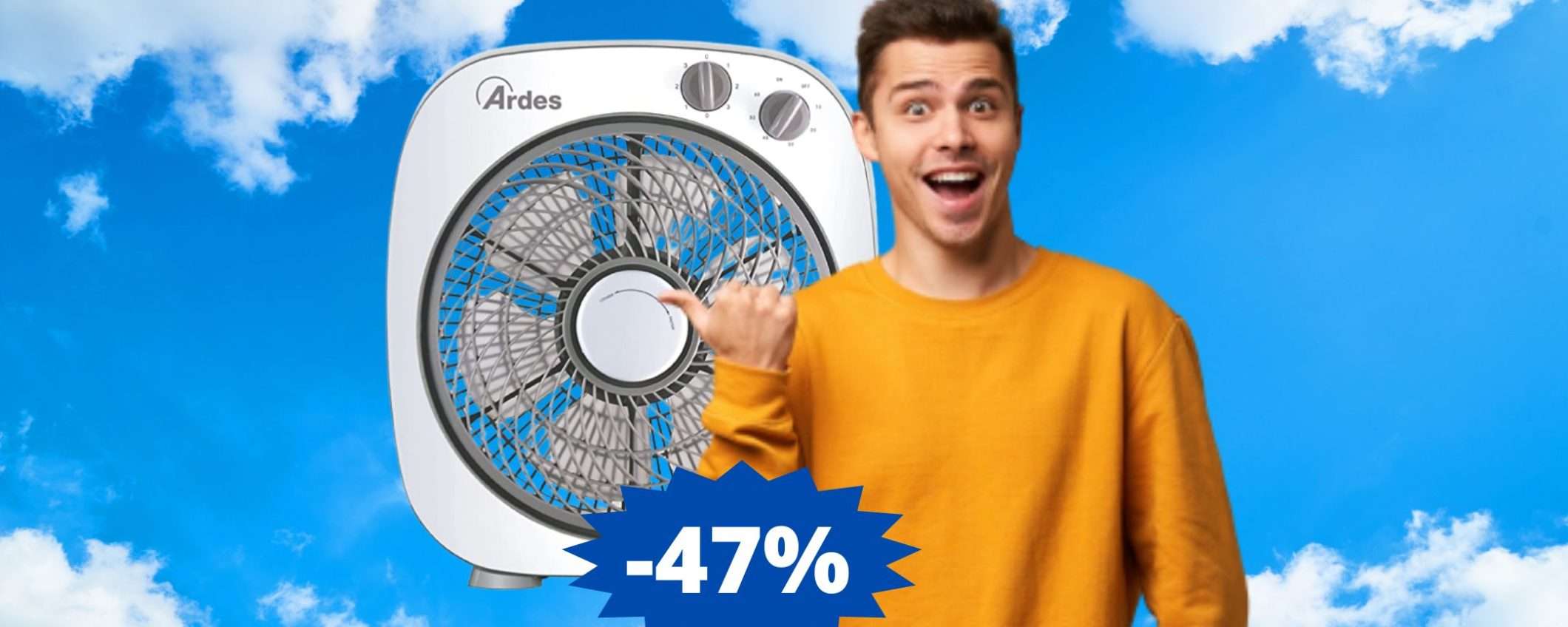 Ventilatore portatile Ardes: il più venduto su Amazon, quasi a metà prezzo