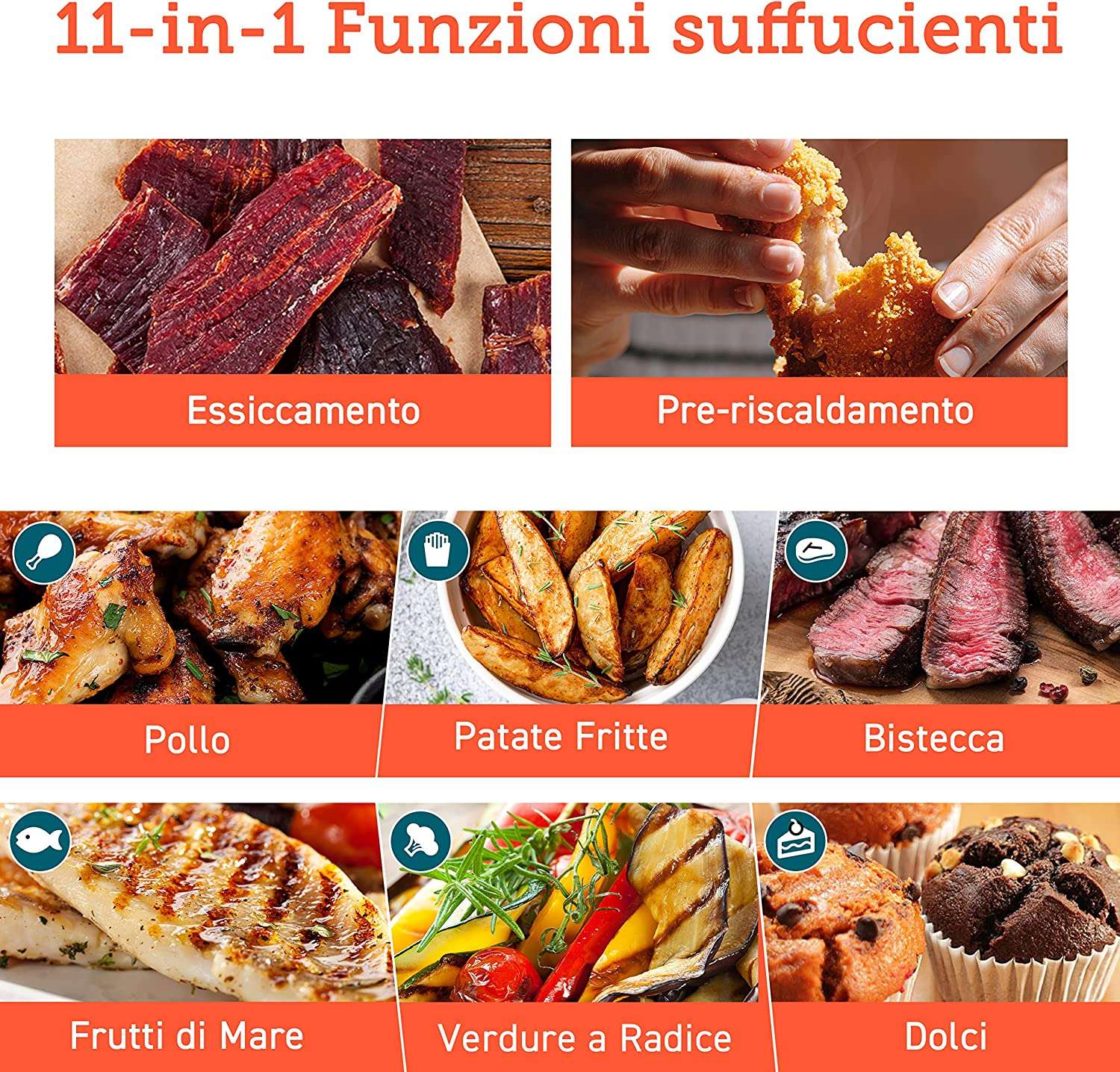 cosori-premium-ii-friggitrice-aria-5-5-lt-accessori-prezzo-wow-11-funzioni