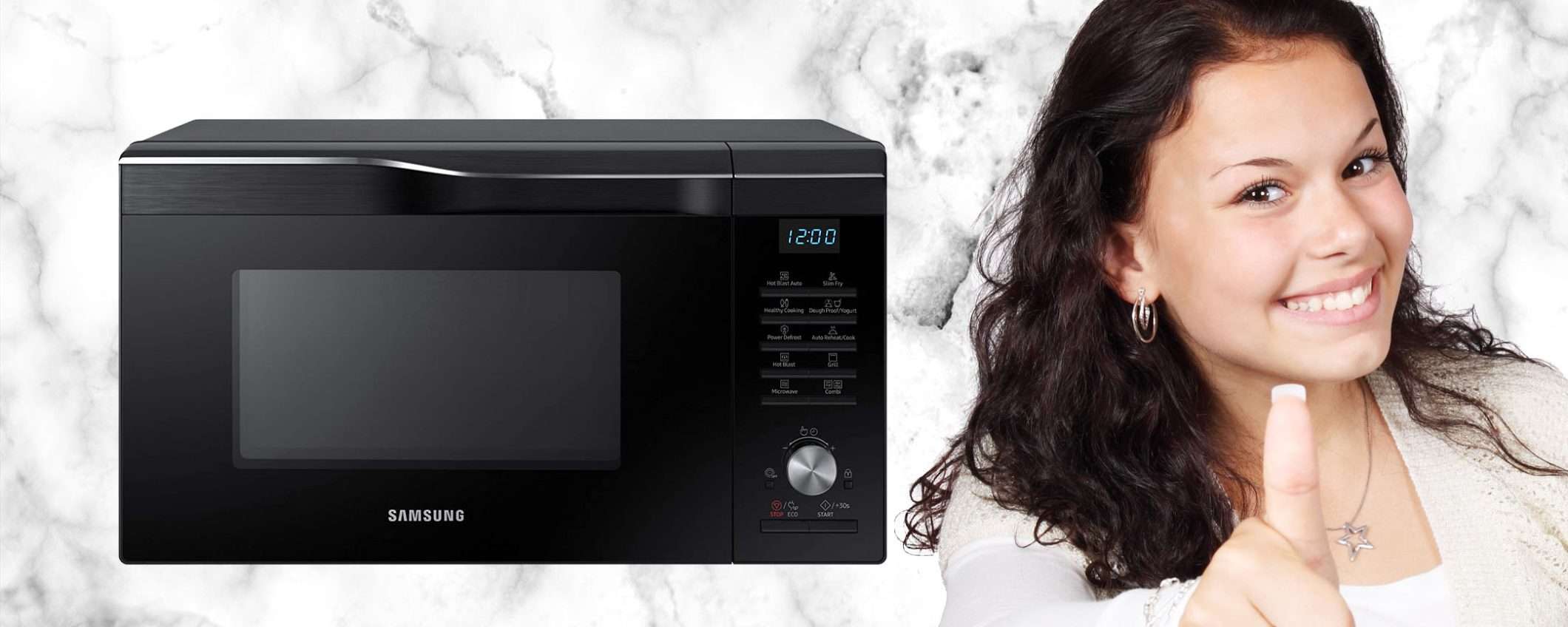 Forno a microonde con cottura combinata Samsung: sconto FOLLE su Amazon (-109€)