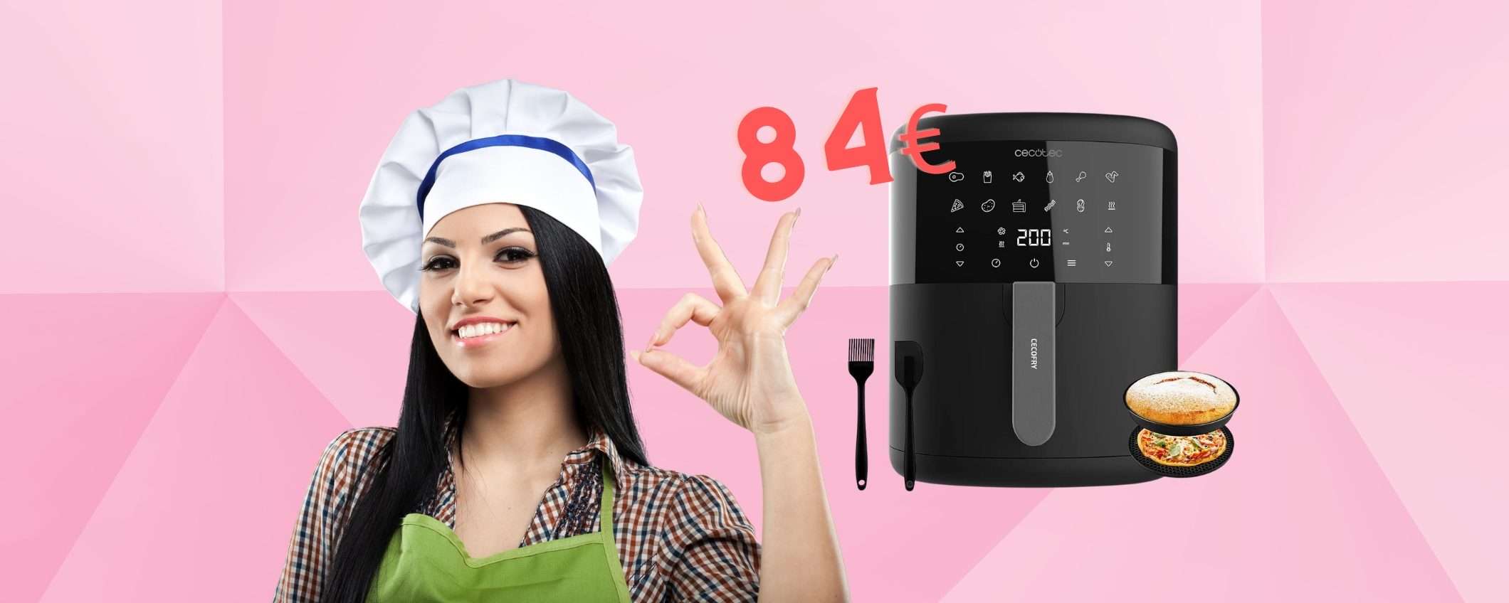 Friggitrice ad aria da 6 lt a SOLI 84€: Amazon è senza freni