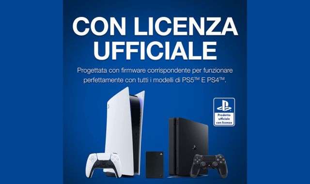 hard disk esterno seagate licenza ufficiale ps4 ps5