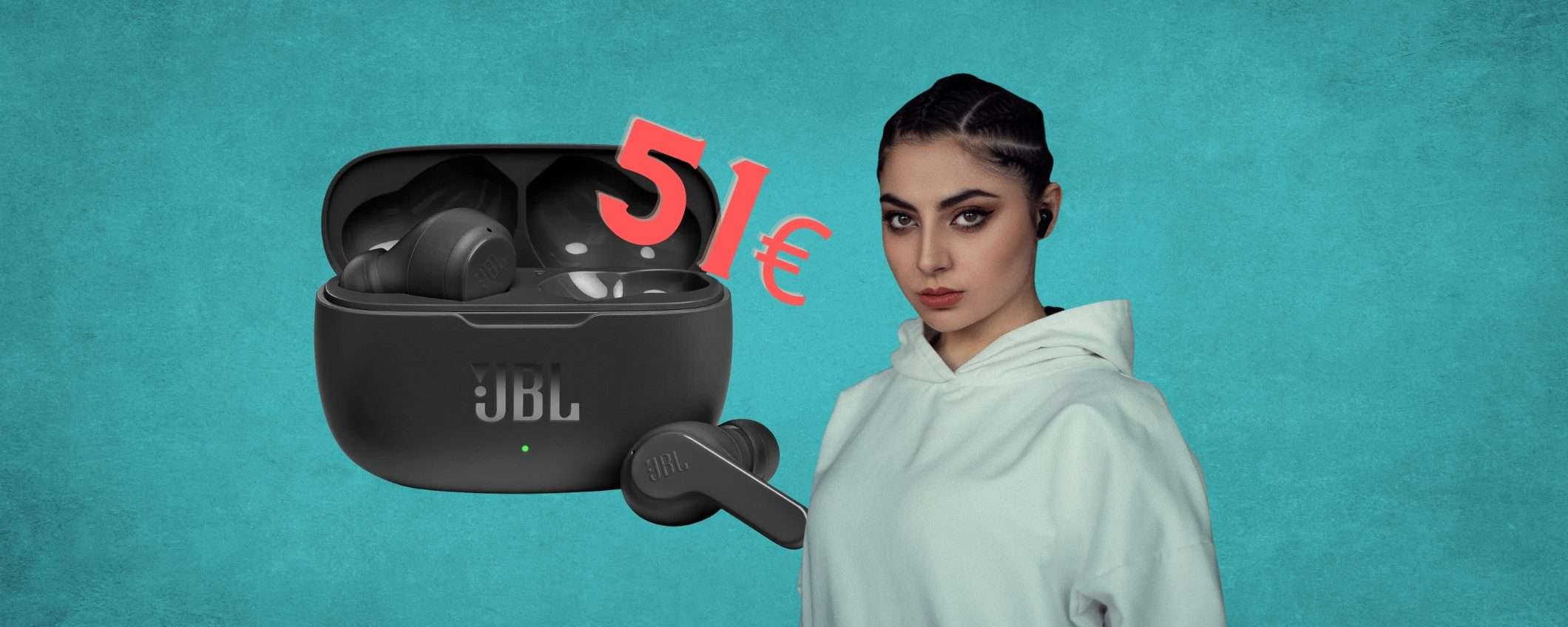 JBL Wave 200TWS in MAXI SCONTO su Amazon e le puoi avere a 51€