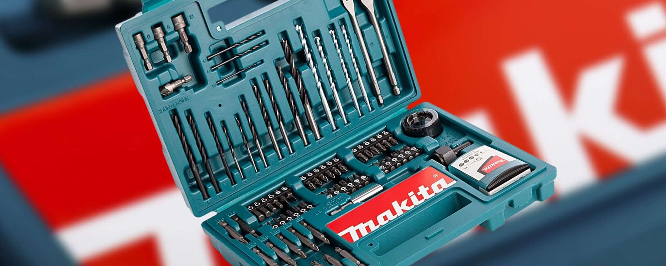 Makita: sconto 56% per l'inimitabile kit PREMIUM 100 pezzi, prezzo WOW (24€)