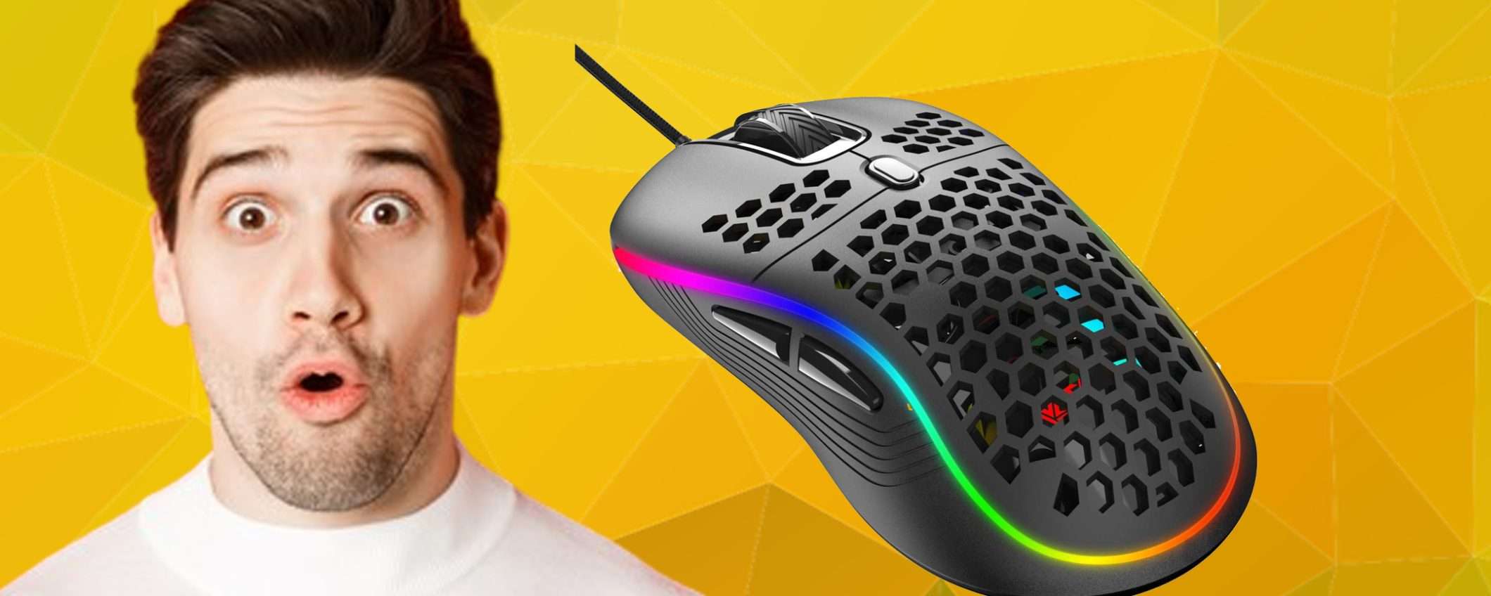 Mouse da gaming con 7 pulsanti programmabili a METÀ PREZZO (Amazon)