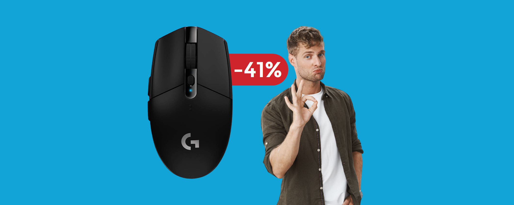 Mouse gaming Logitech ad un prezzo IRRESISTIBILE: bastano 43€