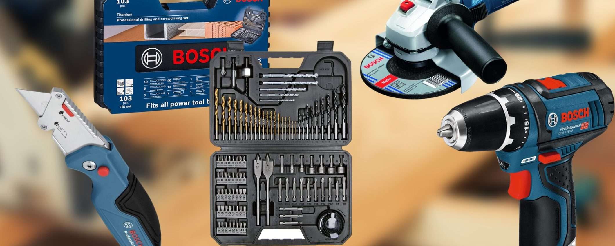 Bosch Professional: occasioni Amazon SPAVENTOSE, tutto a partire da 14€