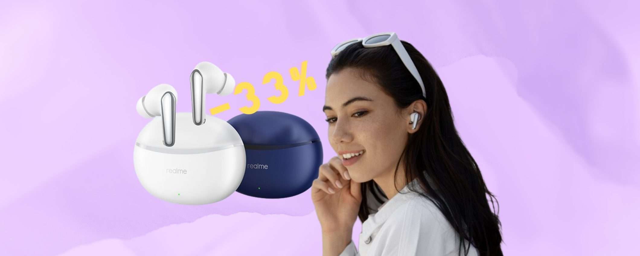 Realme Buds Air 3: il prezzo è in CADUTA LIBERA su Amazon (-33%)