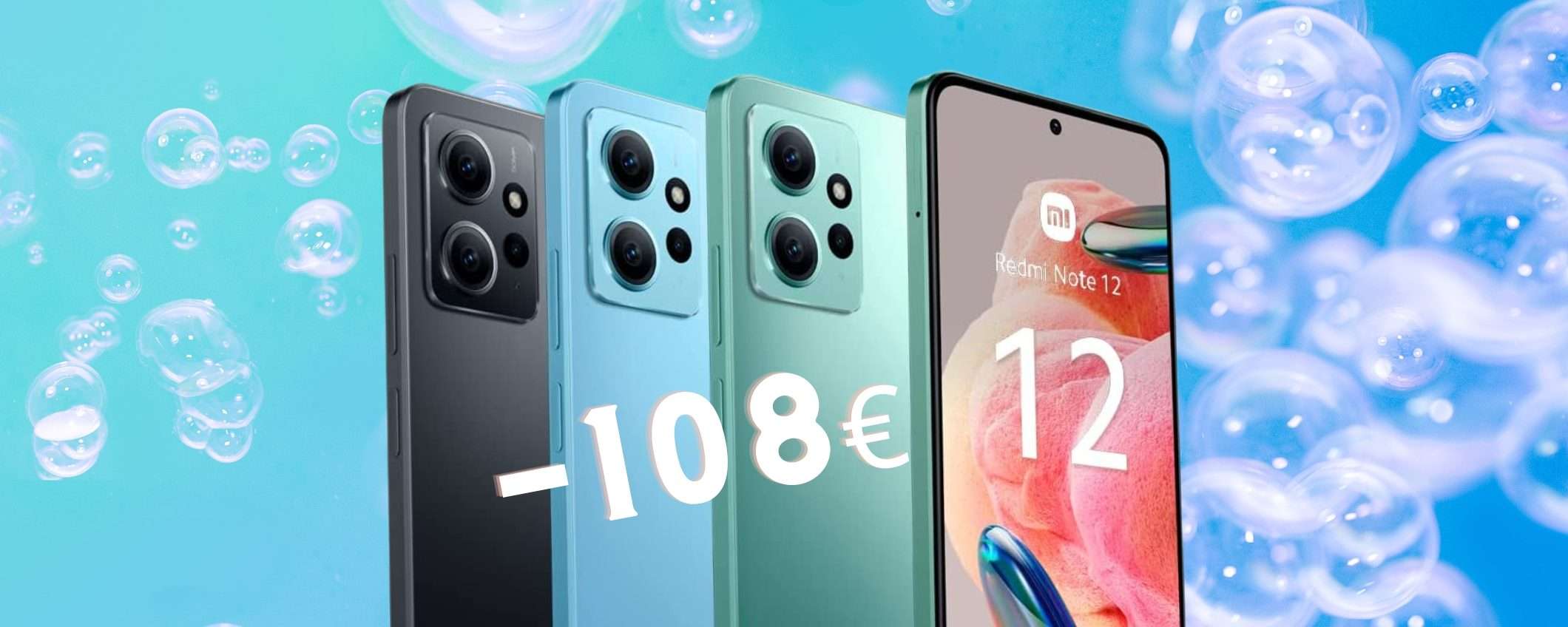 Redmi Note 12 in PROMOZIONE a 171€ con SCONTO assurdo di 108€