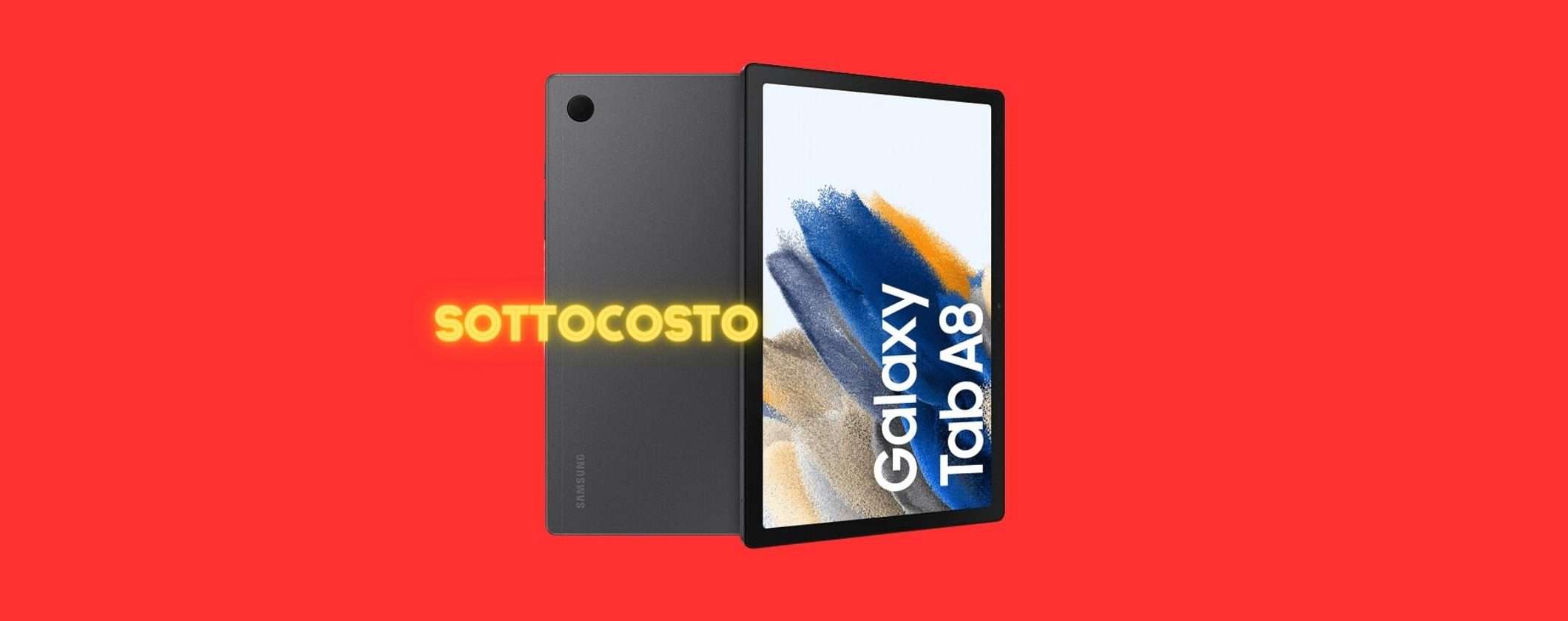 Samsung Galaxy Tab A8: 179€ e CONSEGNA GRATIS su MediaWorld