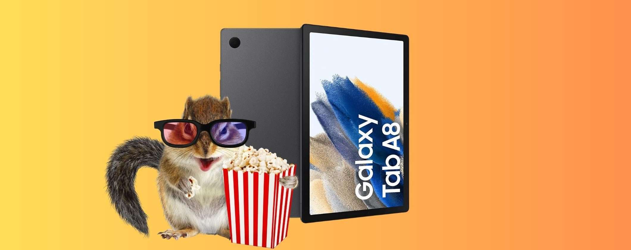 Samsung Galaxy Tab A8 con meno di 200€ solo su Unieuro