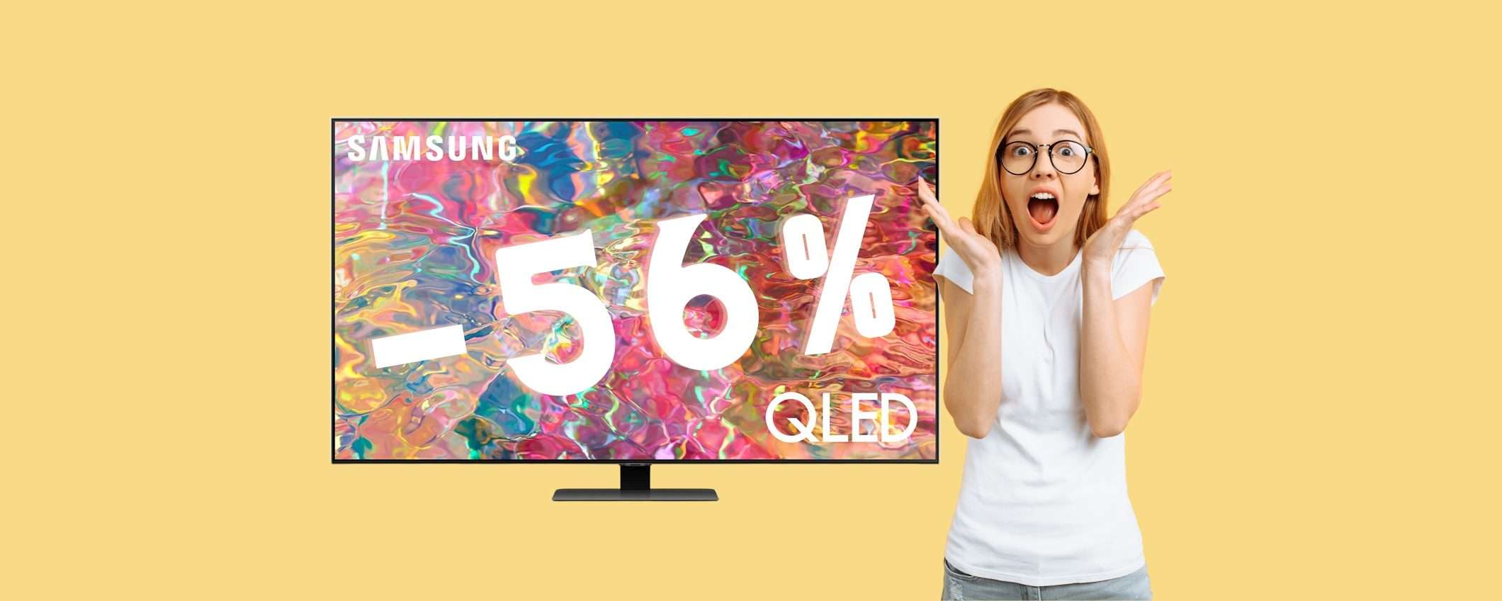 Samsung sgancia una BOMBA pazzesca: smart TV QLED da 50