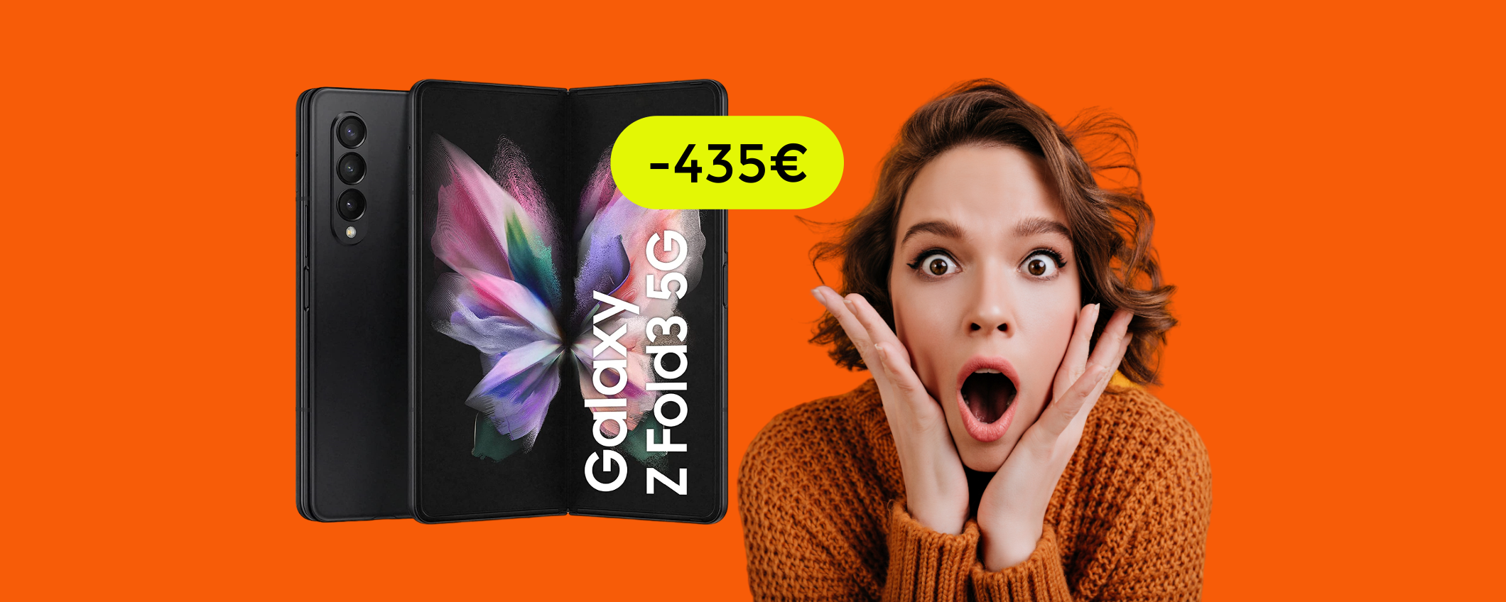 Samsung Galaxy Z Fold3 5G scontato di ben 435€: FOLLIA Amazon