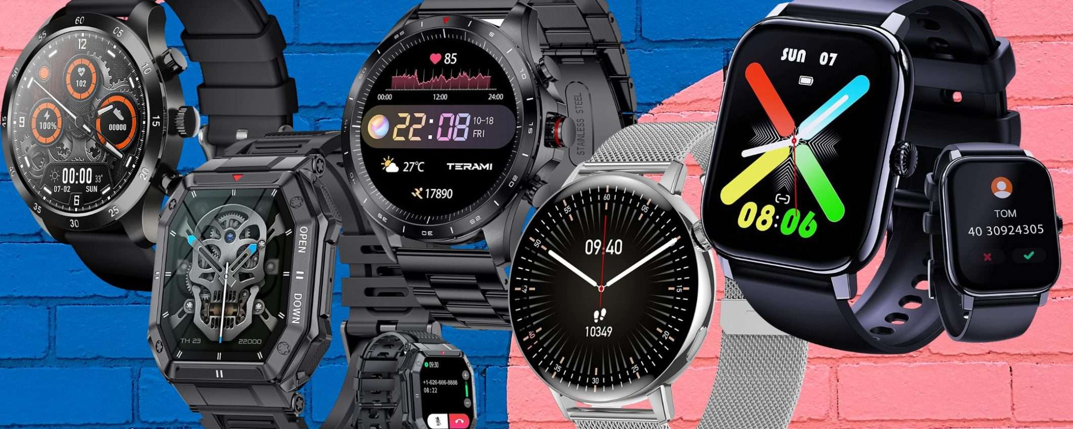 Ottimi smartwatch a mini prezzo col coupon: 5 modelli imperdibili (da 25€ a 45€)