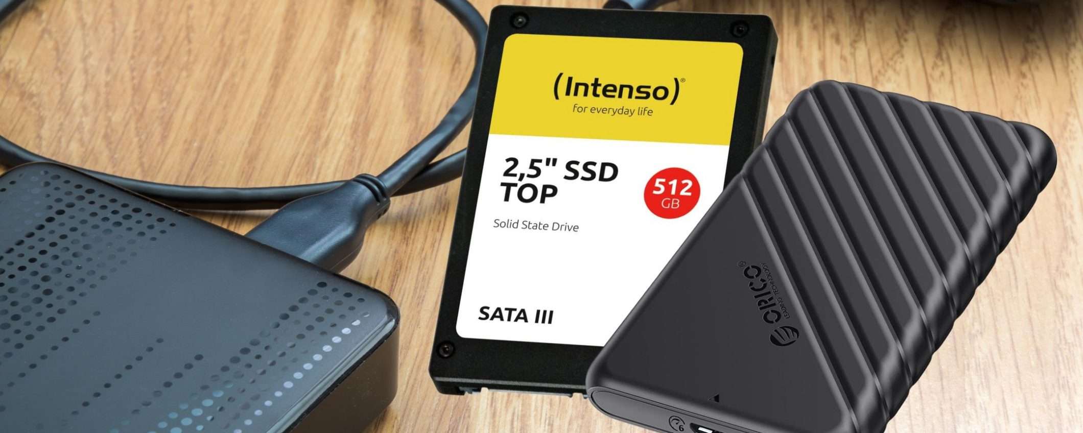 Potente e veloce SSD esterno 512GB a 35€: costruiscilo in 1 minuto (guida)