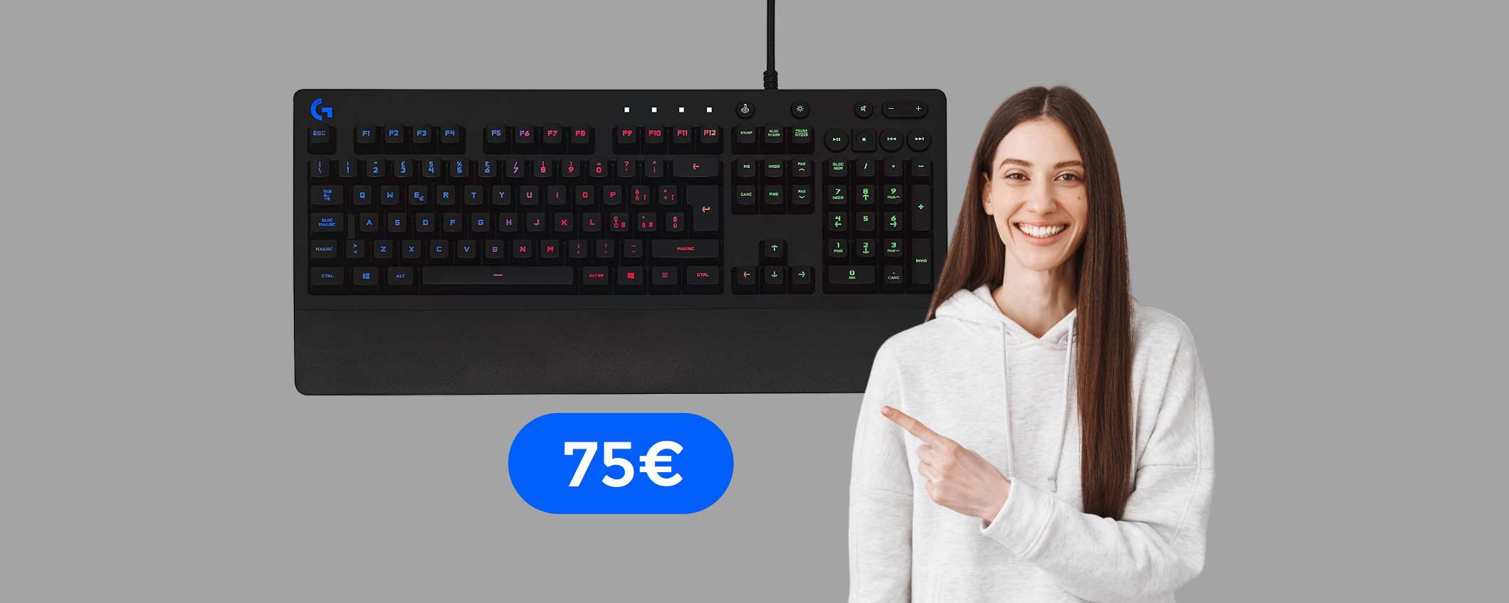 Tastiera GAMING Logitech impermeabile e con retroilluminazione RGB