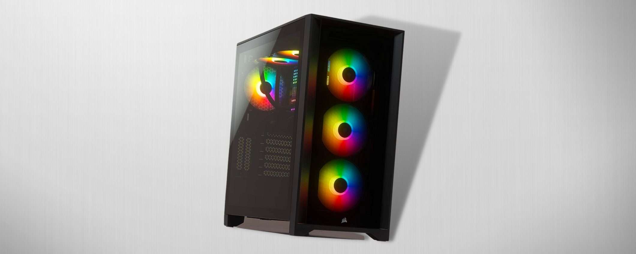 Computer SPAZIALE con il case Corsair: 3 ventole LED incluse