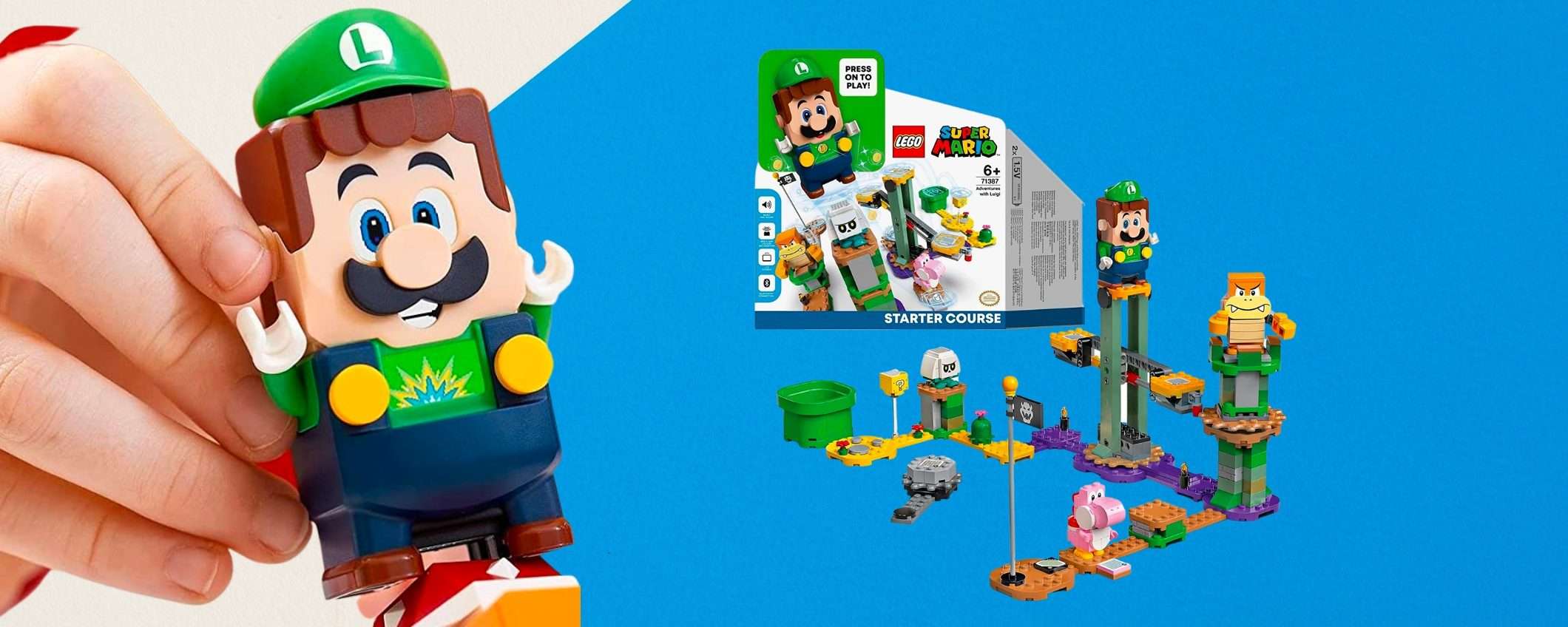 Super Mario Lego: il set con Luigi in sconto su Amazon, è SMART