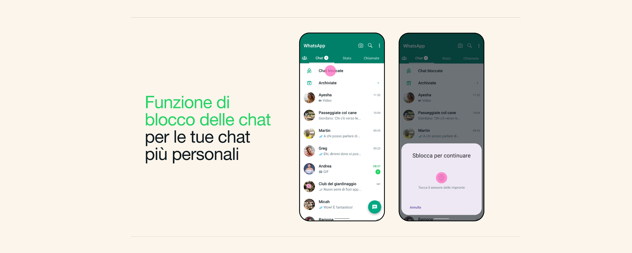 WhatsApp: come attivare il Lucchetto chat per una privacy TOTALE