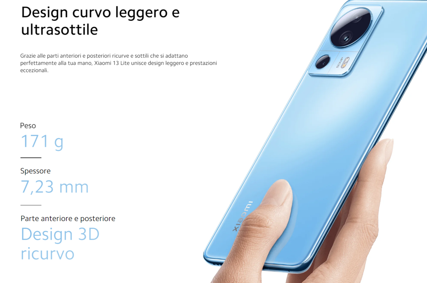 xiaomi-13-lite-5g-sconto-ebay-30-risparmi-150e-leggero