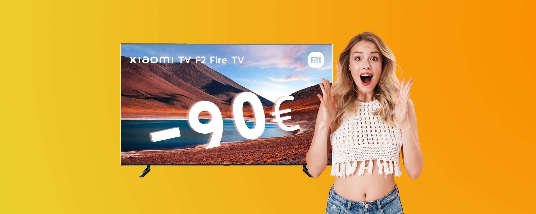 Xiaomi F2: smart TV da 43 pollici 4K UHD a 90€ in MENO su Amazon