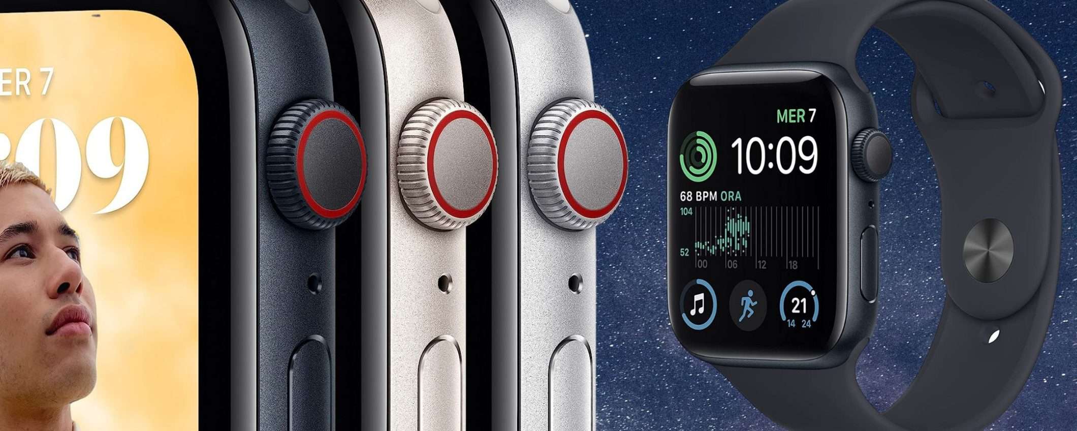 Apple Watch SE 2 44 mm, il super PREMIUM in sconto WOW su Amazon (299€)