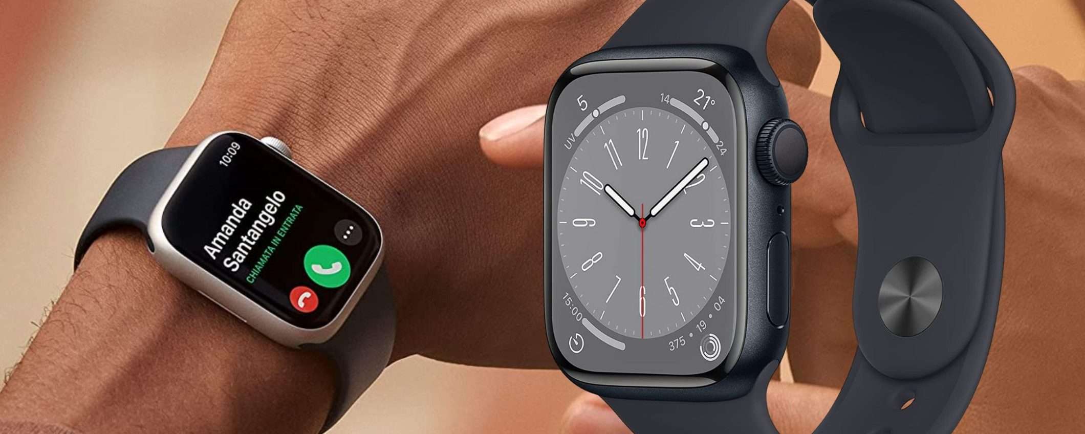 Apple Watch 8 a un prezzo FAVOLOSO su Amazon: quasi 100€ di sconto