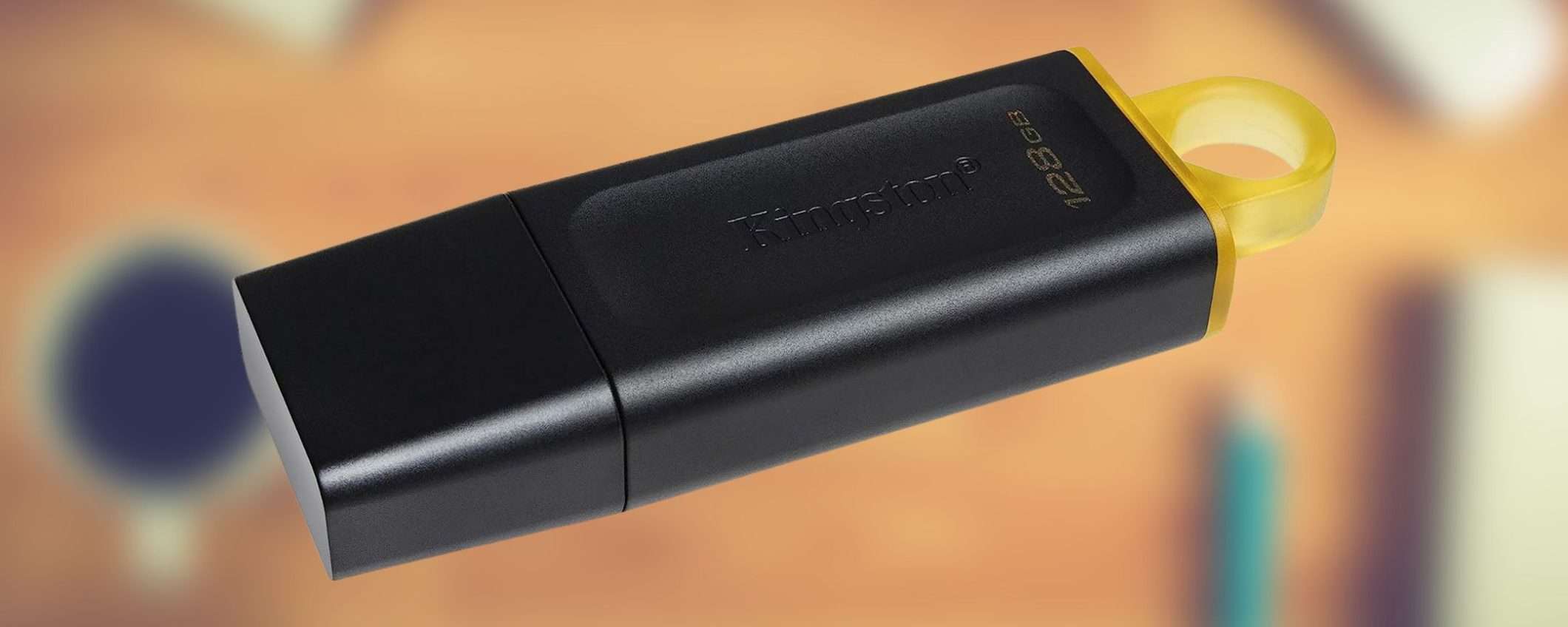 Chiavetta USB 3.2 Kingston da 128GB a soli 9 euro: e se ne compri 4 risparmi