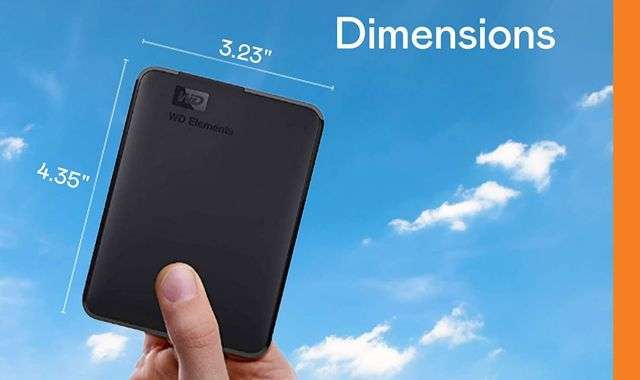 Dimensioni Hard Disk Esterno 5TB