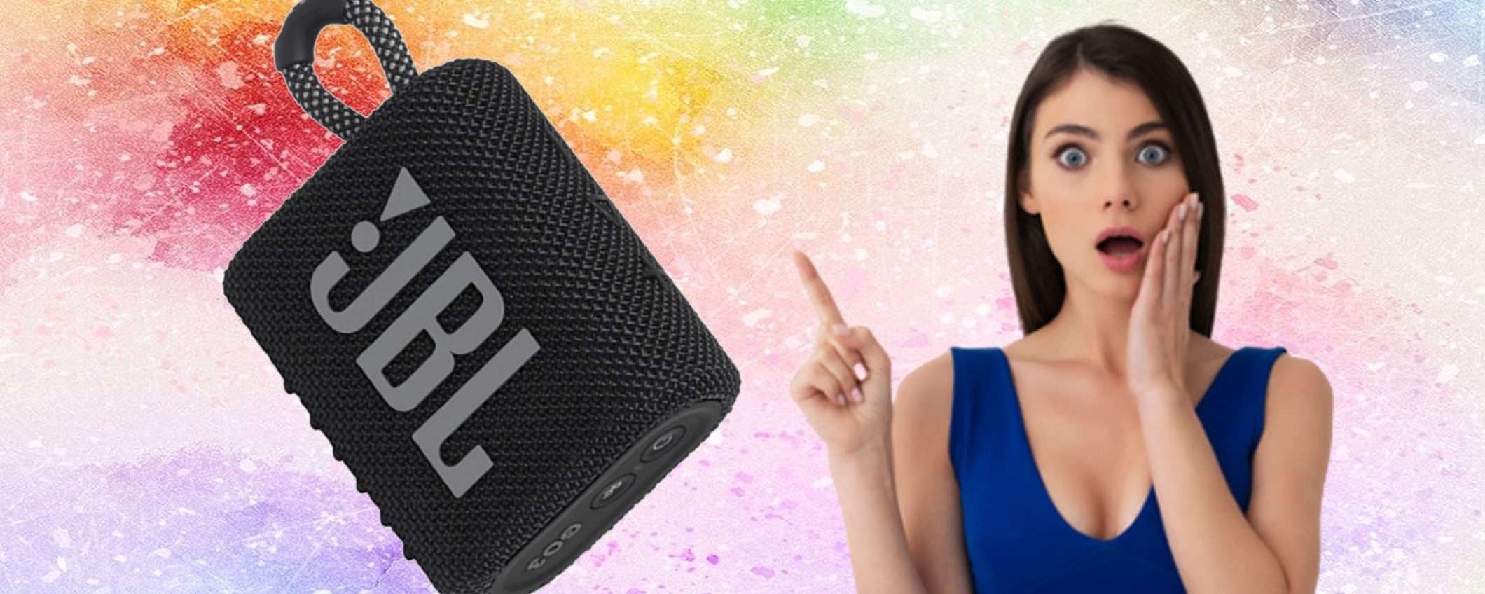 Potentissimo JBL GO 3 oggi tuo con sconto PAZZESCO, a soli 35€ (-20%)