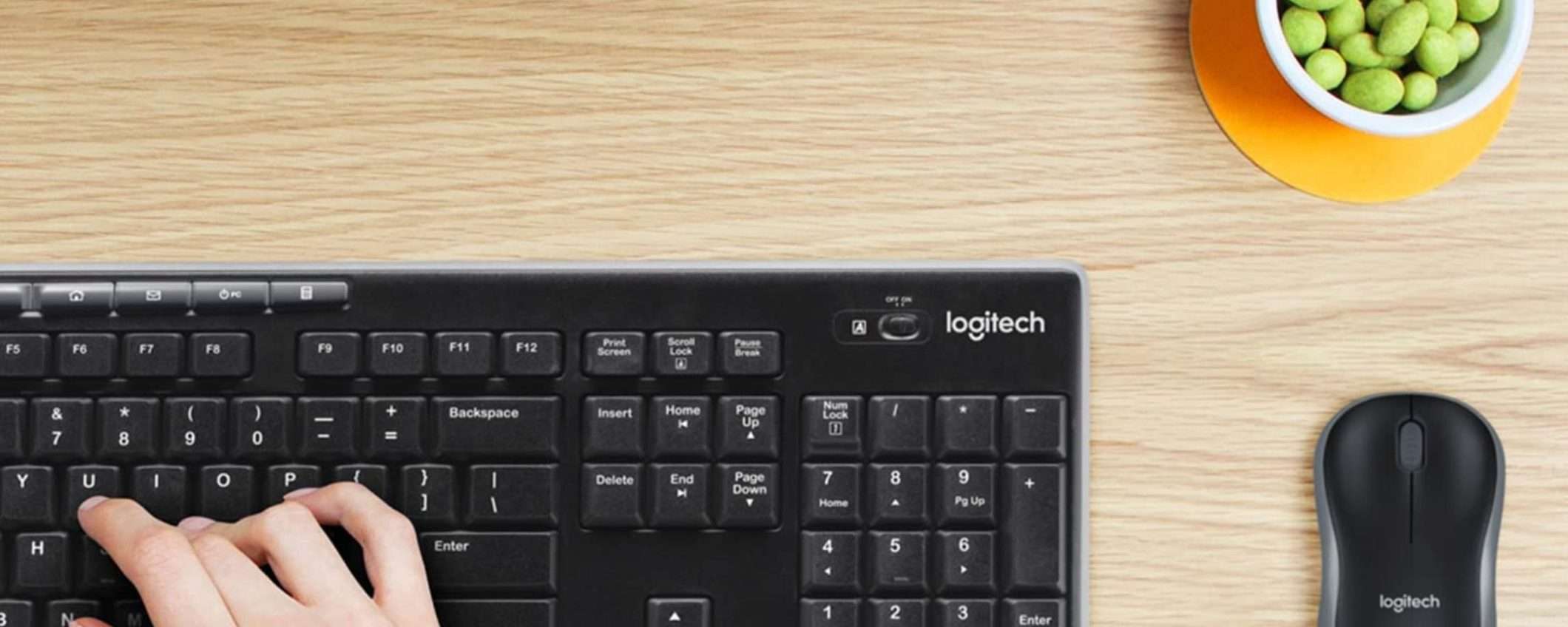 Kit mouse e tastiera senza fili Logitech in offerta Amazon a soli 23€