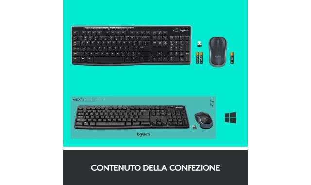 Kit mouse e tastiera Logitech