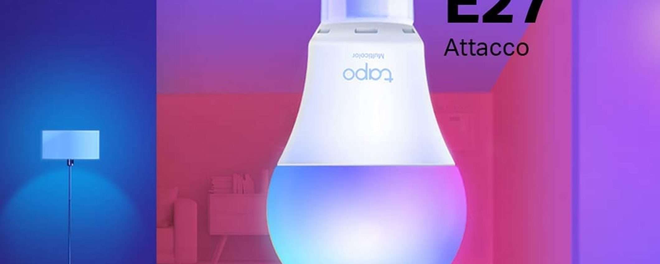 Lampadina Smart E27 multicolore: Amazon ti fa lo sconto a meno di 10€